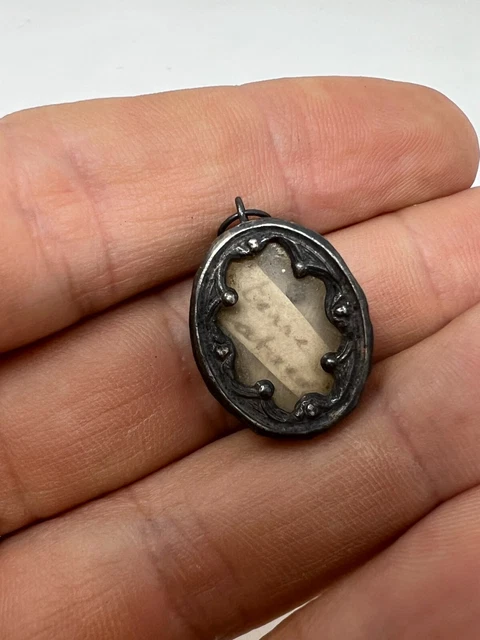 Reliquaire de Voyage Pendentif XIX EME Religieux Reliquary 19 th N3 médaille