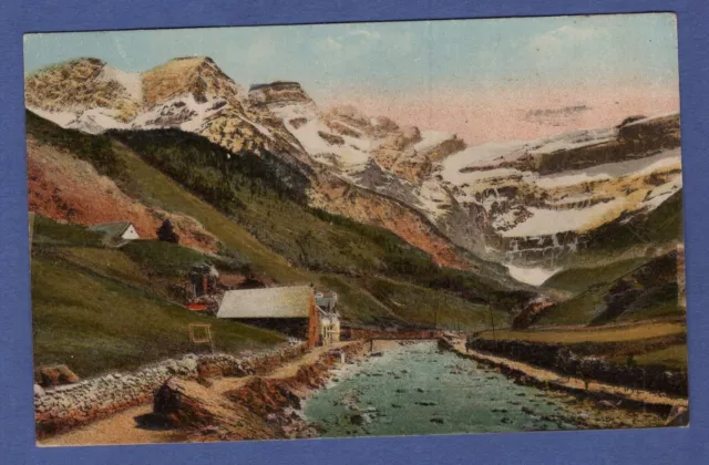 EJ * CPA  / Carte Postale : Gavarnie - Le Cirque et le Gave    1947