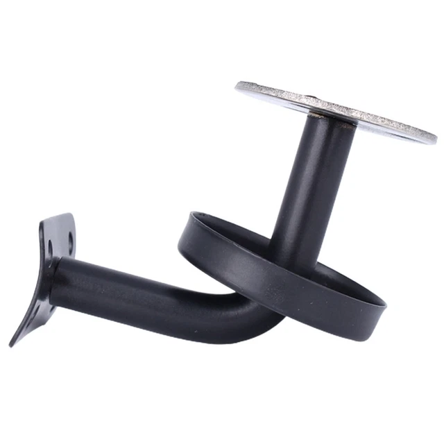Soutien Main Rail Noir Éscalier Rampe Support Bannister Mural Balustrade Fort