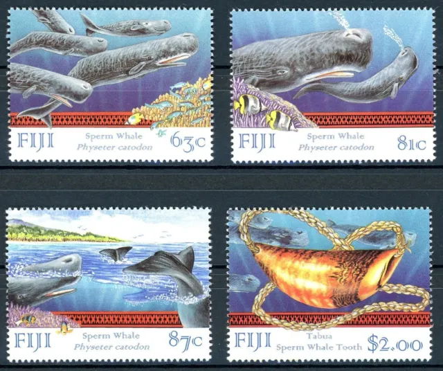 Fidschi Inseln 851-54 postfrisch Wale #HK789
