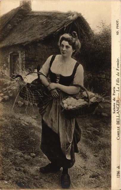 CPA AK Salon de Paris CAMILLE BELLANGER La Fille du Fermier (703230)