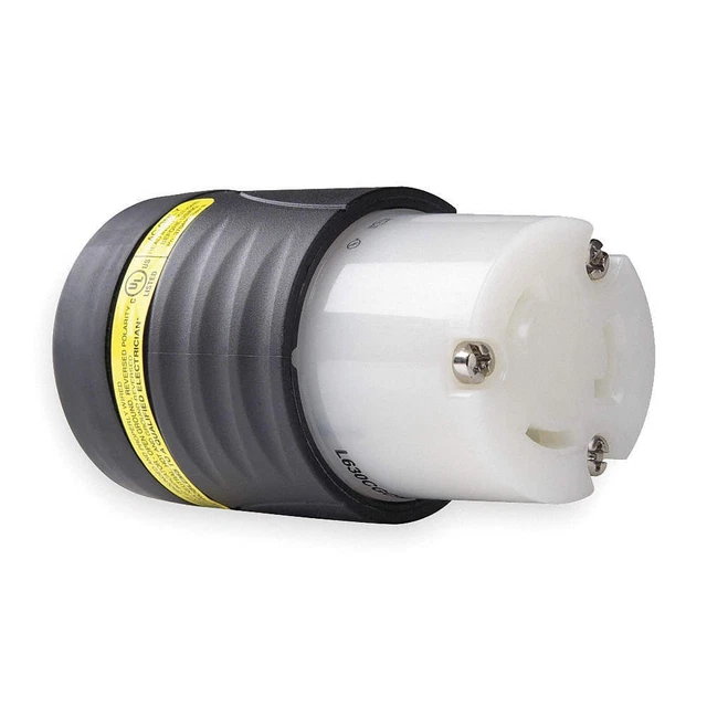 LEGRAND L630CGCM Connector,250VAC,30A,L6-30R,2P,3W
