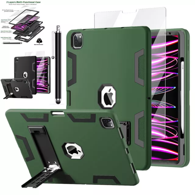 For Apple iPad Pro 12.9 inch Case 6th 5th 4th Gen Heavy Duty Shockproof Cover