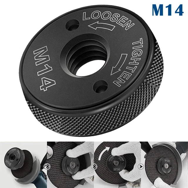 SELFLOCKING PRESSURE PLATE For M14 Spindle Angle Grinder QuickRelease