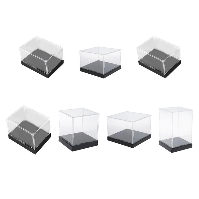 Vitrine Acrylique Transparente Cube - 40x20x30 Cm, Protection Anti-Poussière Pour Figurines, Voitures Miniatures, Objets De Collection - 10