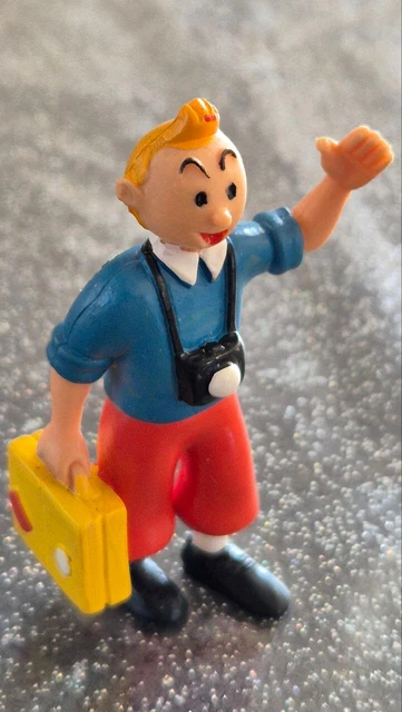 Tintin - Figurine articulée CGI - Tintin pull bleu - (1986) - Catawiki