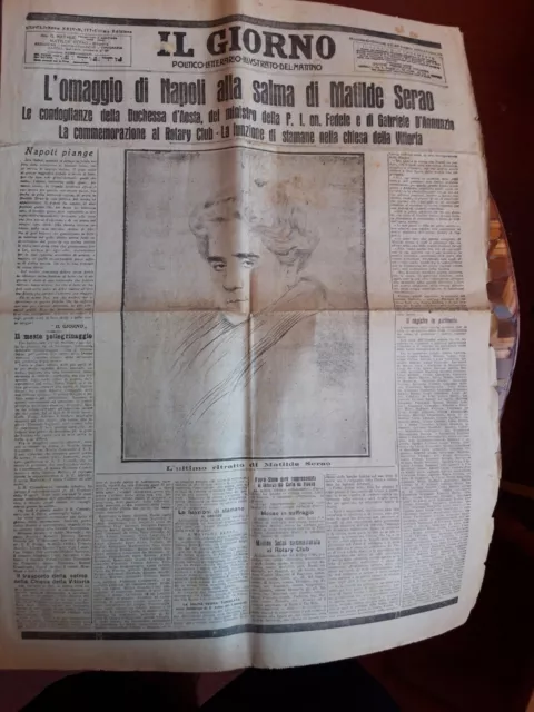 giornali e riviste d'epoca - il Giorno del 27-28/07/1927