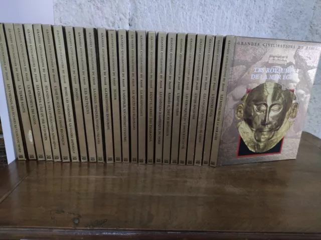 Grandes civilisations du passé 24 volumes Time Life / Egypte Inde Inca Mayas....