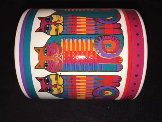 LAUREL BURCH Large Ceramic Coffee Tea Mug Cup RAINBOW CAT COUSINS Beautiful Cup 3