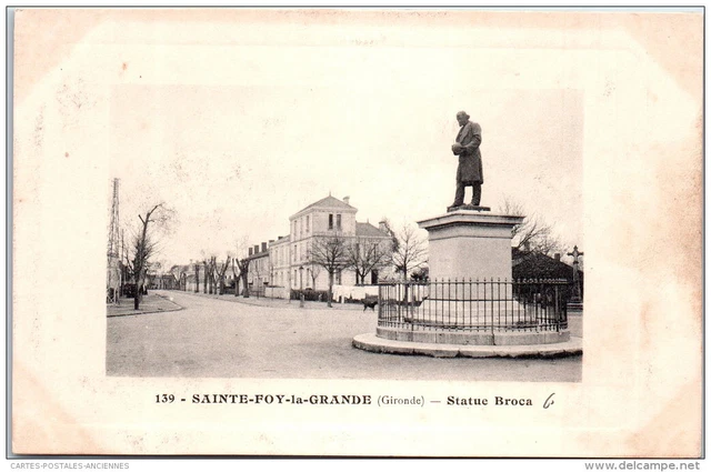 33 SAINTE FOY LA GRANDE - la statue broca