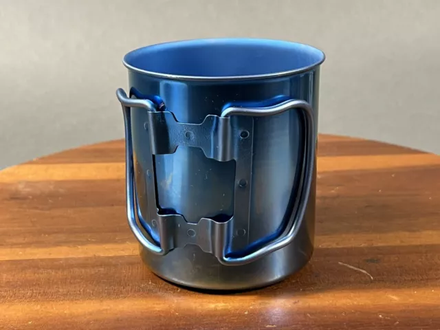 SNOW PEAK Titanium Single Mug 450 ml Outdoor Cup. Blue! New With Some ...