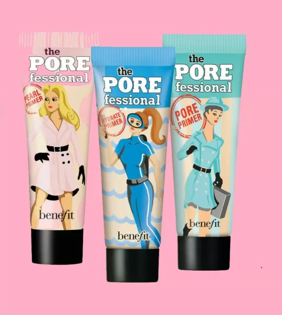 BENEFIT Porefessional Face Primers & Skincare Range 3ml -22ml Various Options