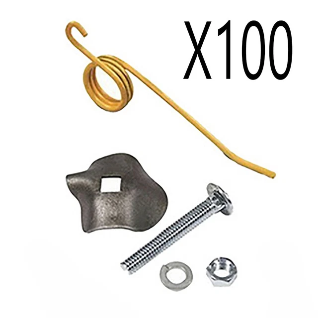 46993 One Hundred Rake Teeth w/ Clips Nuts Bolts Fits New Holland 56 57 792493