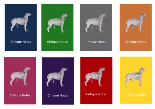 Deerhound Dog Show Judging Critique Notes Book A5