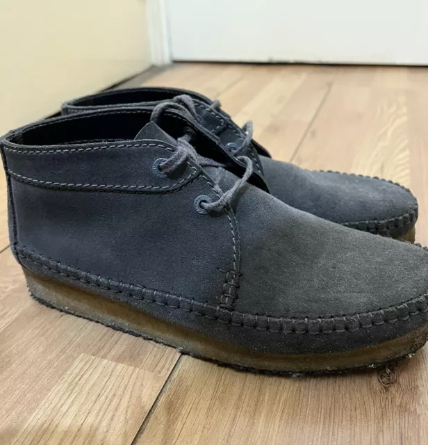 CLARKS ORIGINALS MENS Wallabee Weaver Hike Bordeaux Lea UK 8 G