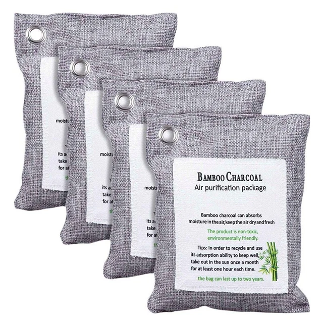 Sacchetto di bambù attivo rimozione odore 200 gx4, sacchetti purificanti aria per 8276
