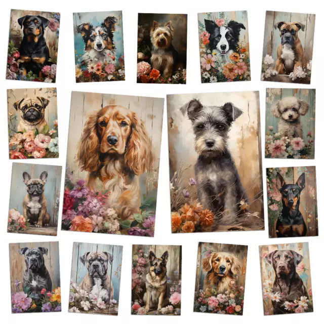 Beautiful Dog Animal Posters Vintage Prints Wall Art Wall Home Room Decor Poster