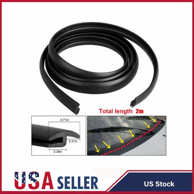 2m Seal Strip Trim For Car Front Windshield Sunroof Weatherstrip Rubber Part New