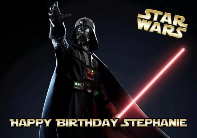 Personalised Star Wars Darth Vader Birthday Any Occasion Greeting Card