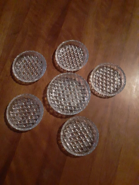 6 Dessous De Verres Ou Bouteille En Liège Recouvert De Cuir - Occasion Excellent état