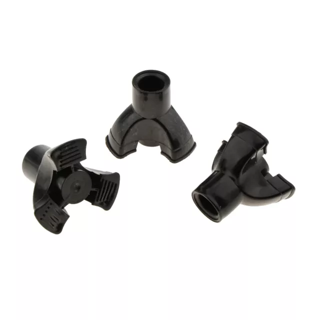 Premium 3Pcs Trekking Pole Tips Walking Stick Ferrules Cane Crutch End Feet