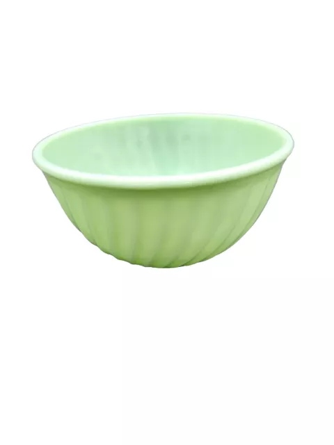 FIRE KING 1950's Vintage Jadeite Swirl 9 Inch Mixing Bowl