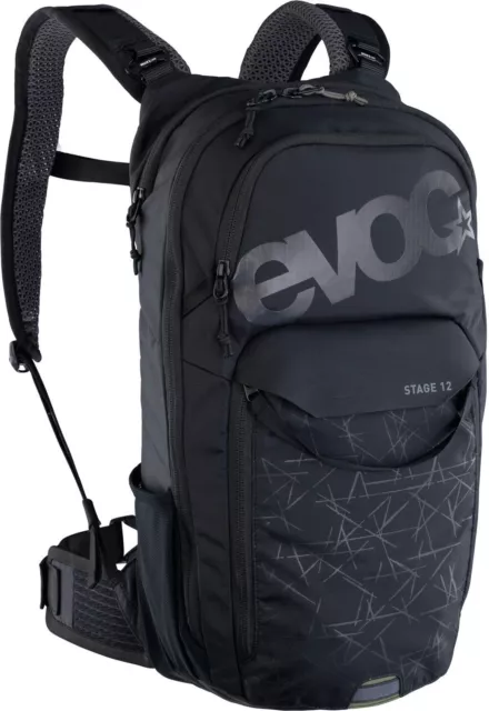 Evoc Stage 12 Black Bike Rucksack