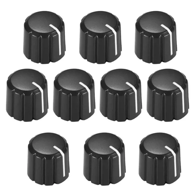 10Pcs Potentiometer Control Knobs for Electric Guitar Volume Tone Knobs Blacs