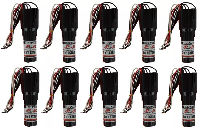 RCO210 3 in 1 Relay Hard Start Capacitor Kits Refrigerator 1/2 HP 115VAC (10x)