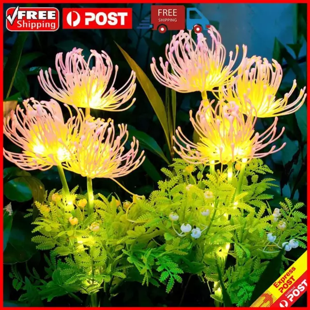 2Pcs Solar Garden Lights Waterproof Solar Flowers Lights for Garden Decoration