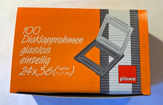 Plawa 99 Stück Diaklapprahmen glaslos einteilig neu! Plus hama DSR 32 Stück