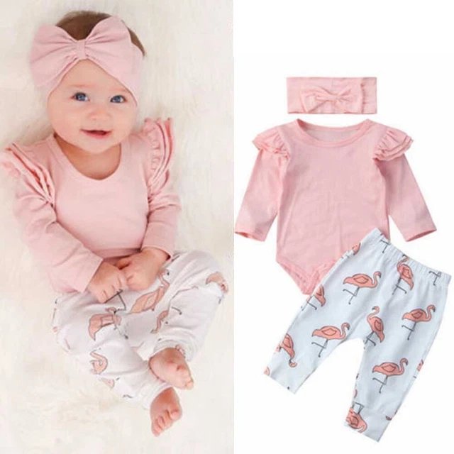 Abiti lettera per bambine neonate tuta pantaloni fascia set vestiti