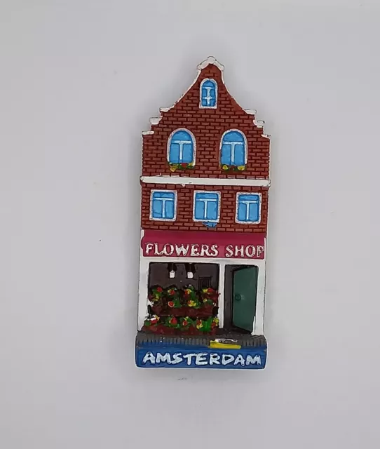Magnete Calamita Resina Frigo  Souvenir Fridge Magnet Amsterdam Olanda