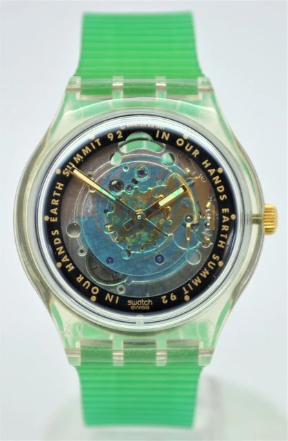 SWATCH EARTH SUMMIT 1992 “in our hands” automatic unworn EUR 143