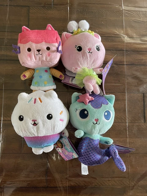 GABBY’S DOLLHOUSE PLUSH Lot Set Of 4 NWT Kitty Fairy Box Cat Mercat ...