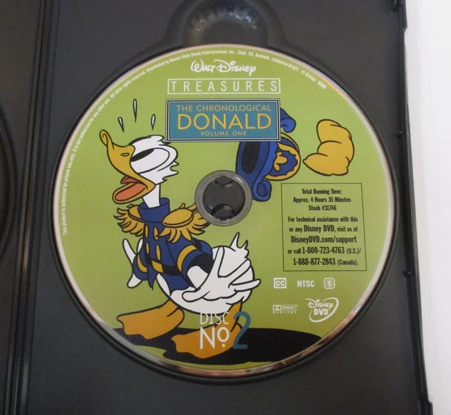 Walt Disney Treasures CHRONOLOGICAL DONALD Vol. 1 1934-1941 2-Disc DVD Set w/Tin 8