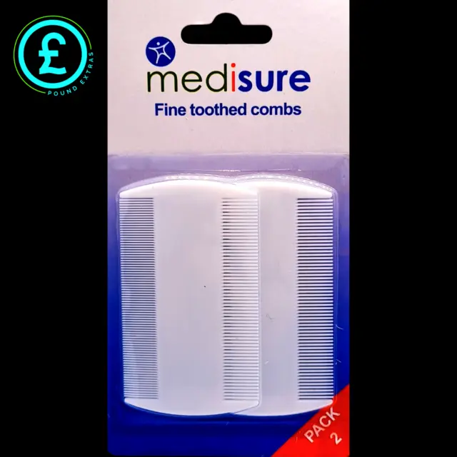 White Double Sided Nit Combs for Head Lice Detection   Hair Care & Health Comb.