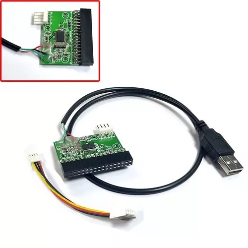 USB Cable A 3.5" 34p Floppy Interface Driver Adaptateur Convertisseur PCB Board