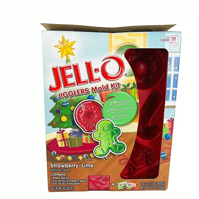 Kit de Molde de Navidad JELLO Jigglers Pan de Jengibre Plástico Rojo Niño Caramelo Papá Noel
