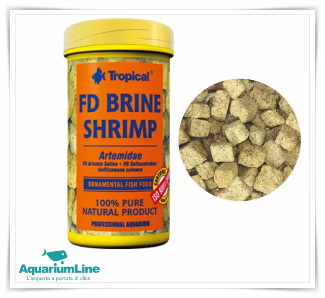 ARTEMIA LIOFILIZZATA FD in Cubetti Brine Shrimps per pesci acquario discus  cibo EUR 15,90 - PicClick FR