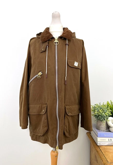 BARBOUR X ALEXA CHUNG Tan Violet Wax Jacket £429 UK 12 EU 38