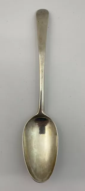 Scottish Provincial Solid Silver Dessert Spoon.  James Gordon. Aberdeen c1770