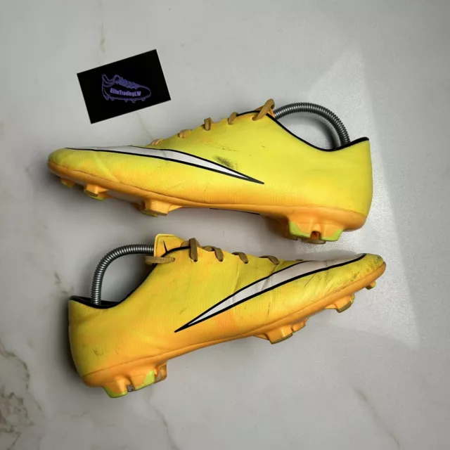 Nike Mercurial Victory V FG Yellow Moulded Studs Football Boots Size UK 10