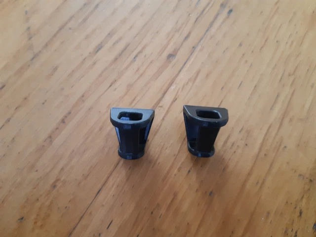 Playmobil Vikingos Lote De Soportes Negros Para Antorcha System X Año 2001