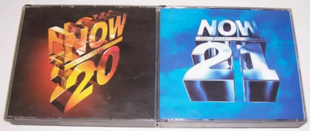 Now That's What I Call Music! 20 and 21 - Various Artists Double Fat Box CD`s