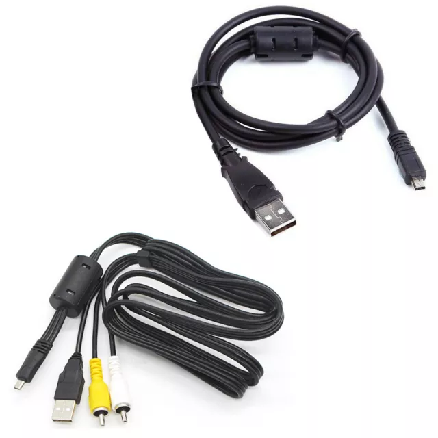 USB Data SYNC+AV A/V TV Video Cable For Fujifilm Finepix S4230 S4250 XP55 Camera