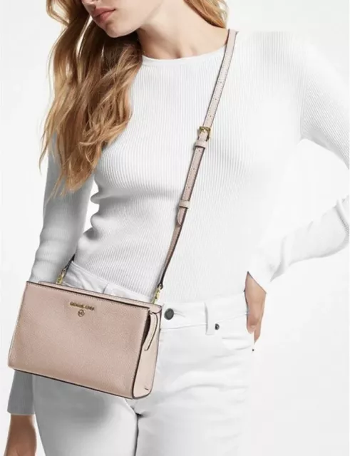 Michael Kors Valerie Medium Crossbody Pink Pebble Leather Bag.£290rp.BNWT BOXED.