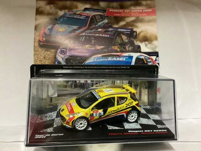 Planche De Décalcomanies 1/43 Peugeot 207 Rallye Tour De Corse 2012 - Pilote Campana