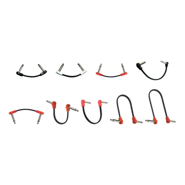 Guitar Effect Pedal Cable Guitar Cords 1/4inch Right Angle Low Noise TS Male