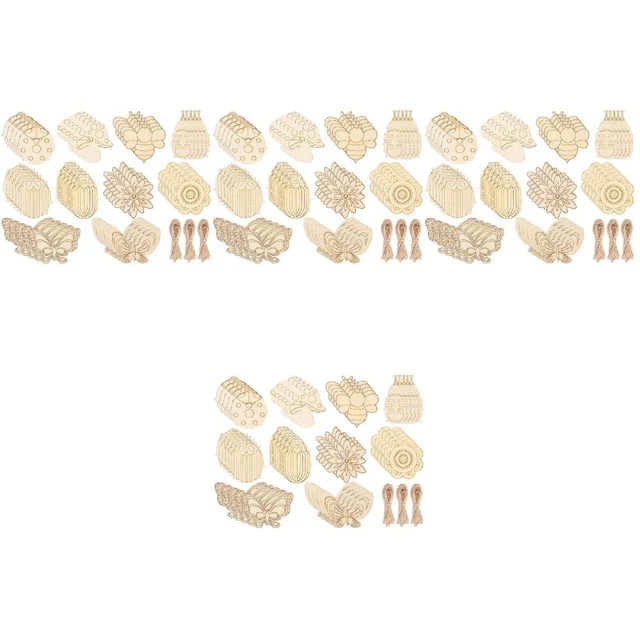 240 SETS UNFINISHED Cutouts Crafting Cutouts Wood Cutouts Pendant ...